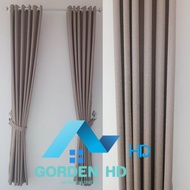 Gorden blackout polos biru muda  hordeng jendela dan pintu kamar tirai minimalis sekat ruangan