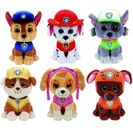 Paw Patrol 15CM Dog Dolls Action Figures Toy Ty Beanie Animals Dog Doll Beanie Big Eyed Skye Zuma Animal Puppy Stuffed Plush Toys