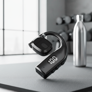 Long-lasting mono Bluetooth 5.5 earbeat business outdoor waterproof wireless call earpiece.  Fon Tel