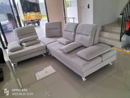 push back corner sofa set/ seat can move back & font