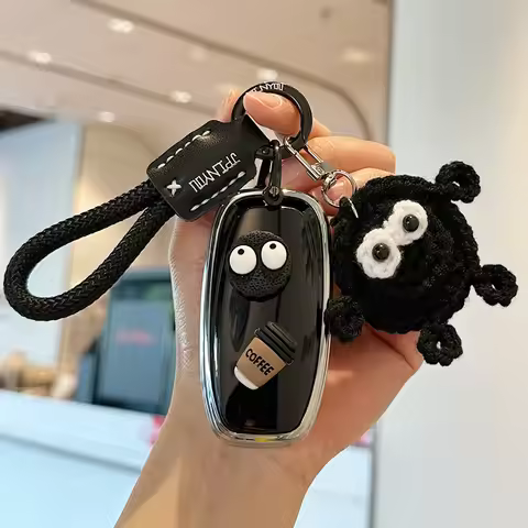 TPU Car Key Case Remote Cover Shell Holder Chain Fob For Audi A3L A4L A5 A6L Q4 e-tron A7L Q5 Q6 RS6