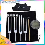 [5GPH]Tuning Forks for Healing Set 128Hz, 136Hz, 256Hz, 384Hz & Hockey Puck Activator for Healing,So