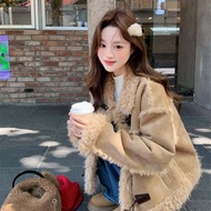 POEMPURE | เสื้อคลุมขนนุ่ม Nappa สไตล์ใหม่ฤดูหนาว 2025