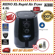 Riino Rapid Air Fryer XL Oil-free Aerodynamic Multifunctional Frying Kitchen Cooker (4L)