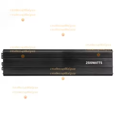 2500W RMS Mono Car Amplifier, 1 Ohm Stable Class D, SPL High Power Subwoofer Amp, for Car Audio Bass