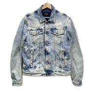 Dsquared2 SQUARE Jacket Size 4 Damaged denim blue Light Direct from Japan Secondhand