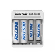 Beston 4 x AA充電電池連充電器套裝 (800mAh)