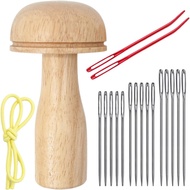 Darning Mushroom, Wood Darning Egg Sewing Tool Repair for Darning Socks, Hats, Pants, Sweaters, DIY 