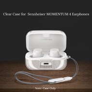 Vỏ TPU Trong Suốt Cho Sennheiser Momentum 4 tai nghe không dây Với dây đeo tay Dễ Thương Mềm Bìa Chố