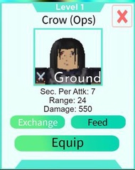 Roblox Astd Crow (Ops)