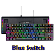 EGA Type K7 TKL 80% Mechanical Keyboard USB คีย์บอร์ดเกมมิ่ง คีย์บอร์ดมาโคร ไฟ RGB (คีบอร์ดภาษาไทย/E