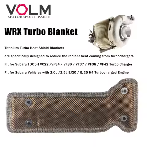 Turbo Blanket For Subaru WRX 2.0L / 2.5L EJ20 / EJ25 H4 Turbocharged Engine