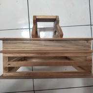 Sangkar ambrukan pcmi/pleci Kolibri dll bahan kayu jati