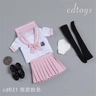C cdtoys cd031 1/6 Female Soldier Uniform Suit Student Uniform JK Skirt Suitable for Female Body 4H3