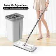 IMAXX Original Top Quality Self Wash & Squeeze Flat Mop with 2 Mop Pad Scratch Mop