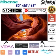 HISENSE 4K SMART UHD TV E6H SERIES 50E6H/ 55E6H/ 65E6H (FREE TV BRACKET AND HDMI CABLE) READY STOCK