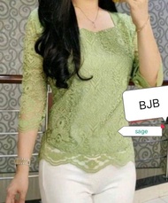 #Blus Kebaya Brokat Mewah# #Model Tangan Lurus#/ Atasan Wanita Terbaru. Blus Brokat Masa kini blus k