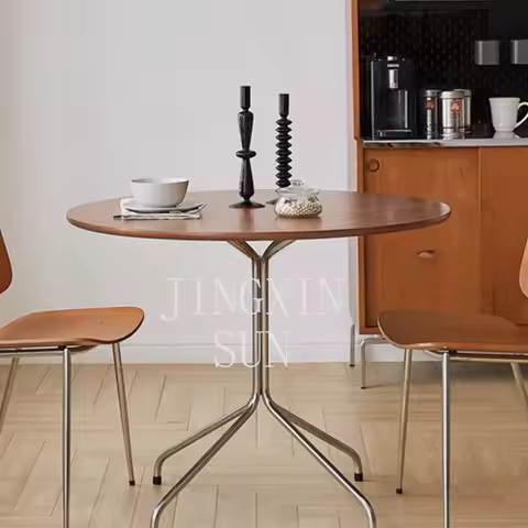 Eames dining table conference table small apartment household Internet celebrity round table