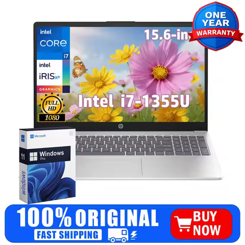 HP 250 G10 Laptop, 15.6" FHD Display, Intel Core i7-1355U, 32GB DDR4 RAM, 2TB SSD, Wi-Fi 6, Windows 