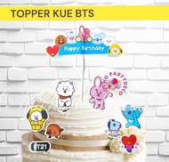 Topper BTS21 / Hiasan Kue BTS21