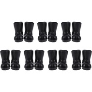 Mini Santa Boots - 7 Pairs Christmas Small Gnome Shoes Gnomes Santa Claus Tiny Boot Model for Crafts