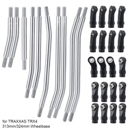 Stainless Steel Linkage Chassis Link Rod for Traxxas TRX4 313/324mm Wheelbase 1/10 RC Crawler Car Up