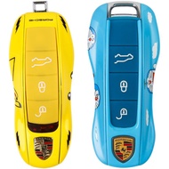 Suitable for Porsche Cayenne macan718 Keychain Panamera Pink Pig Key Case Pikachu Key Case
