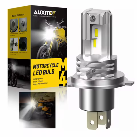 AUXITO H4 LED Motorcycle Headlight Bulb for Honda vtr firestorm cb 100 nc750x 6000K Hi/Lo Super Brig