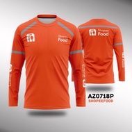 Baju Jersey Driver ShopeeFood Lengan Panjang AZ0718P -, XS Arz-store