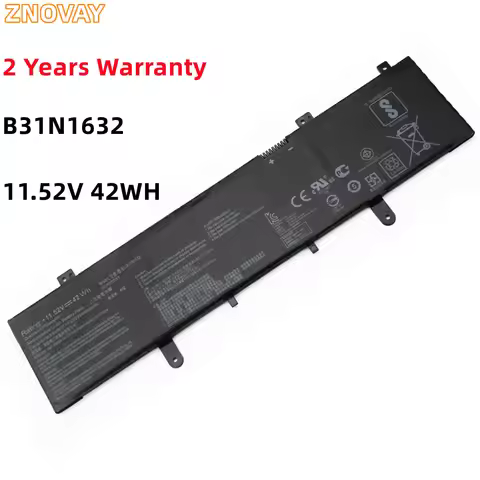ZNOVAY B31N1632 11.52V 42Wh Laptop Battery For ASUS ZenBook 14 X405 X405U X405UA 3ICP5/57/81 0B200-0