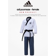 Adidas Taekwondo Karate Silat Poomsae Black Belt Female Uniform