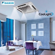 Daikin 3.0hp Eco King Ceiling Cassette Type Air Conditioner with Cool Light Function FCN30FV1 &amp; RN28CV1+Panel BCFL2B5(R410A) - Non Inverter - Air Surround Series