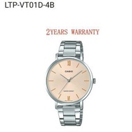 CASIO LTP-VT01D-4B [2YEARS WARRANTY] LADIES Watch ANALOG Watch Jam Tangan Perempuan LTP-VT01D-4 LTP-