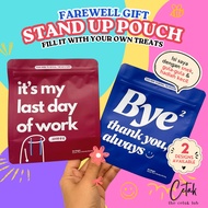 [Pouch Only] Resign Farewell Gift Stand Up Pouch | Thank You Goodbye Gift For Colleague Office Gift