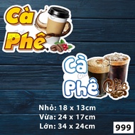 COFFEE decal sticker for snack cart - CODE 999