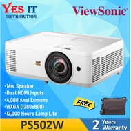 Viewsonic PS502W 4,000 Ansi Lumens WXGA Short Throw Business & Education Projector, Contrast Ratio: 