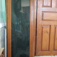 Jual Jendela Kayu Jati Kaca Pintu Kusen Furnitur Bekas Bagus Minimalis