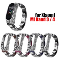 [HOT JUXXKWIHGWH 514] สายนาฬิกาหนังหรูหราพร้อมเคสสำหรับ Xiaomi Mi Band 3 4สายนาฬิกา Xiaomi Xiami Miband Band3 Band4 Miband3 Miband4แฟชั่น