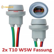 2PCS W5W T10 Parking Signal Light Plug Harness T10 W5W Width Indicator Lamp Holder Car Instrument Li
