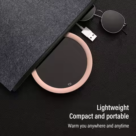 USB Coffee Mug Warmer Electric Gravity Switch 55 Celsius Degree Milk Heating Plate for Office