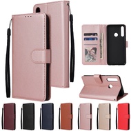 Case for Huawei Y9 Y7 Pro Y7a Y6s Y6 Y5 Prime 2019 2018 Lite Leather Cover Case Wallet With Card Slots Soft TPU Bumper Shell Lanyard Stand Phone Cases
