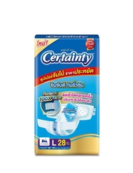 [ยกลัง 4 ห่อ]  เซอร์เทนตี้ เทป M32/L28/XL-XXL24 ชิ้น ผ้าอ้อมผู้ใหญ่  Certainty Tape