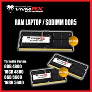 VenomRX Sodimm DDR5 8GB 16GB 4800 5600 Ram Memory Laptop Notebook
