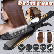 เครื่องยืดเหล็กหนีบผมเรียบทัวร์มาลีนเซรามิคที่หนีบผมแบบมืออาชีพหัวเครื่องร่อนแบบมืออาชีพหัวเครื่องยืดผมตรง4เกรดของแท้ Hair Straightener