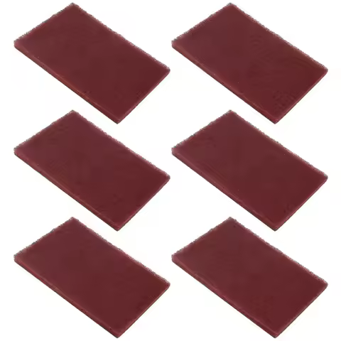 200 X 125mm / 8" X 5" Scotch Brite 7447 Red Sanding Hand Pads, Very Fine Grade General Purpose Abras