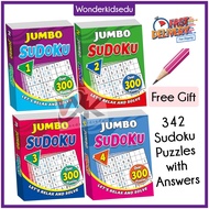Amazing Jumbo Sudoku Book - Crossword - Puzzle Book - Word Search Book - Adult - Entertainment