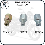 KuyaLodi Motorcycle Side Mirror Adaptor Bolt Screw Metal Reverse