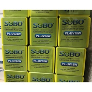 หลอดไฟตู้ปลา 18W 24W ยี่ห้อ SOBO แบบจุ่มน้ำ PL-UV18W ,PL-UV24W หลอดฆ่าเชื้อโรค แบคทีเรียตู้ปลา บ่อปล