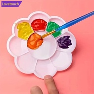 LOVETOUCH 18/12/10 Wells Plastic Paint Tray Pallet Reusable Flower Paint Palette for Artists Acrylic