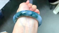 冰種 天然翡翠 緬甸 A玉 玉鐲 • 冰種紫藍翡翠福鐲